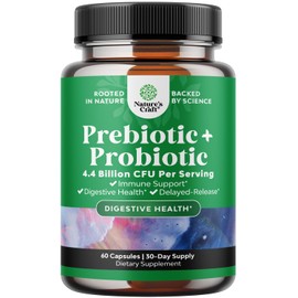 Prebióticos y probióticos suplemento para la salud intestinal  Super potentes cápsulas probióticas de ácido digestivo para hombres y mujeres...       