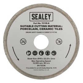 Sealey Blade Ø115 (Bore Ø22.23mm) - TC115.B