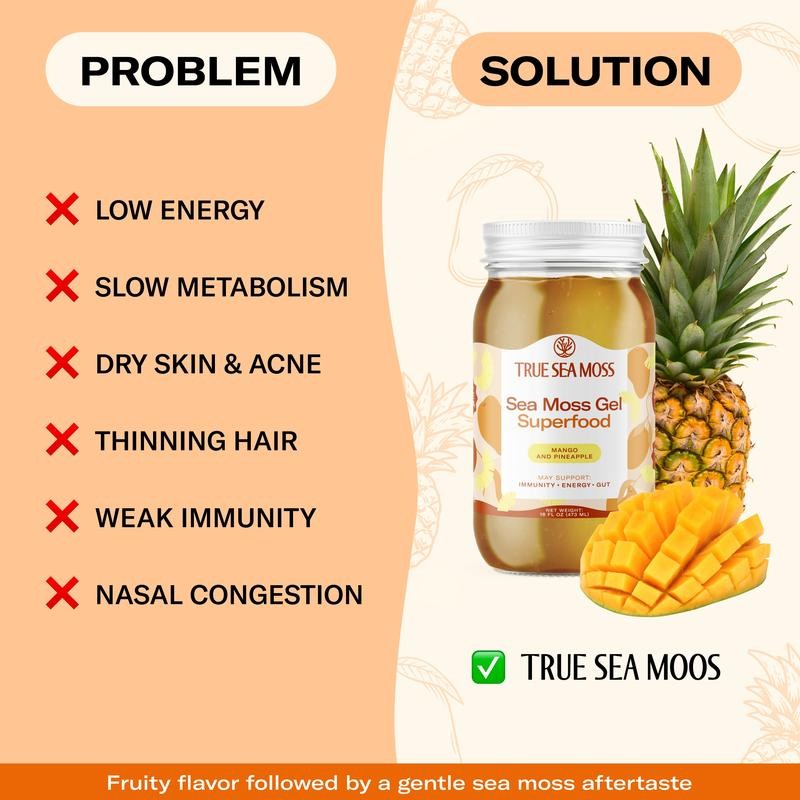 TrueSeaMoss Wildcrafted Irish Sea Moss Gel | Multiple Flavors –