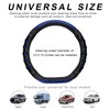 BWBWND Car Steering Wheel Cover, 15 Inches Leather Comfy Grip