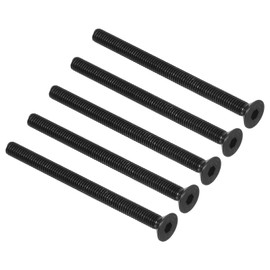 QUARKZMAN M3 x 40 mm Hex Socket Flat Head Countersunk Screws x 20 Pieces 10.9 Alloy Steel Socket Head Cap Screws for Machinery and Furniture, [Black]