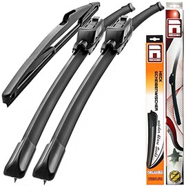 Recambo Windscreen Wiper Front and Rear Compatible with Renault Megane Grandtour 2008-2016 (Set of 3: 600 mm / 400 mm / 350 mm)
