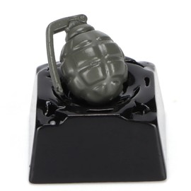Decorative Keycap Aluminum Alloy Grenade Shape Translucent Mechanical Keyboard Accessories