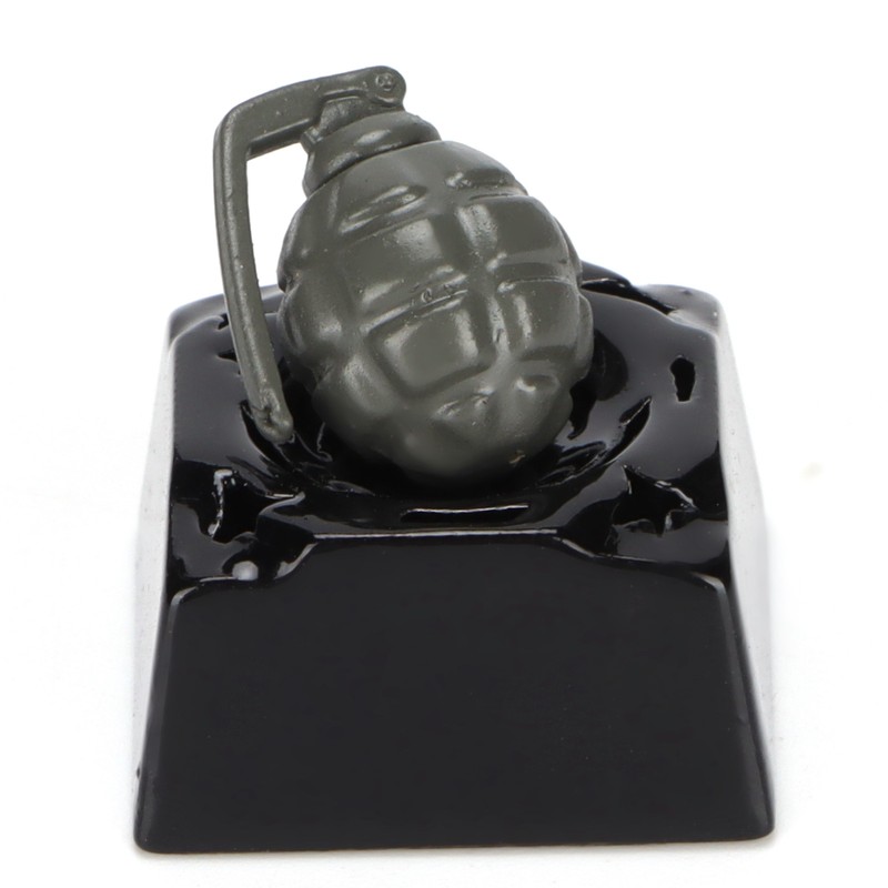 Decorative Keycap Aluminum Alloy Grenade Shape Translucent Mechanical Keyboard Accessories