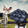 LYSAIMG 12Pcs Golf Head Covers, Deluxe Club Headcover, Universal Fit,