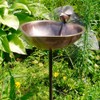 Achla Designs HBB-01 Heart Shaped Copper Metal birdbath Bowl, Solid