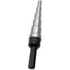 Qualtech 1 Pc, 3/16-1/2 by 1/16 Increments Unibit, Hss Step Drill Bit, Vac2, Finish: Uncoated (Bright); Shank Type: Round;