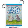Happy Easter Bunnies Lovely Egg Garden House Flags Set Springtime