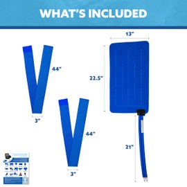 Polar Active Ice® Large Universal Therapy pad 12.5” x 22.5” with Two Detached Belts. Use only with The Polar #AIS Therapy System.