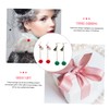 Abaodam 3sets Unique Christmas Earrings Women Tassel Drop Santa Earring