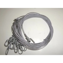 Funke Trap Tags 48" 3/32 Micro Lock Snares Beaver Raccoon Coyote Fox - 6 Snares