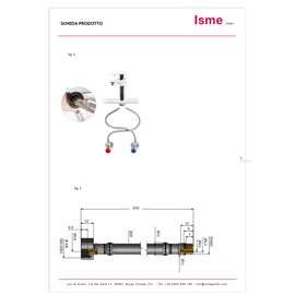 Schläfer 4605008, 2Pcs - Flexible Hose for Tap 1/2 Female, Connector for Under Sink Angle Valve, Braided Connection Stainless Steel Mixer Connection, 1/2 x M10 x 1 L. 35 cm