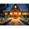 35 inch Solar Christmas Trees Garden Stake Lights Outside with