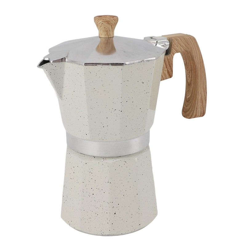 Moka Pot, Coffee Moka Pot Easy to for Camping (Creamy