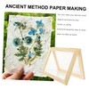 PLAFOPE Paper Frame Wood Educational Experiment Children Present Dried Papermaking