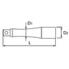 KTC (ke-te-si-) ekusutensyonba- 6.3 mm (1/) BE2 – 050 – H