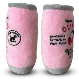 Chomp Haus Olipaw Grrrerry Vanilla – Luxurious Plush Dog Toy with Squeaker, Premium Fabric, Embroidered Details, Designer-Inspired Chew Toy, Fun Gift for Small to Medium Dogs & Dog Lovers