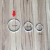 Aretes Arracadas de plata ley 925 redondas Agalea (3.0 cm)
