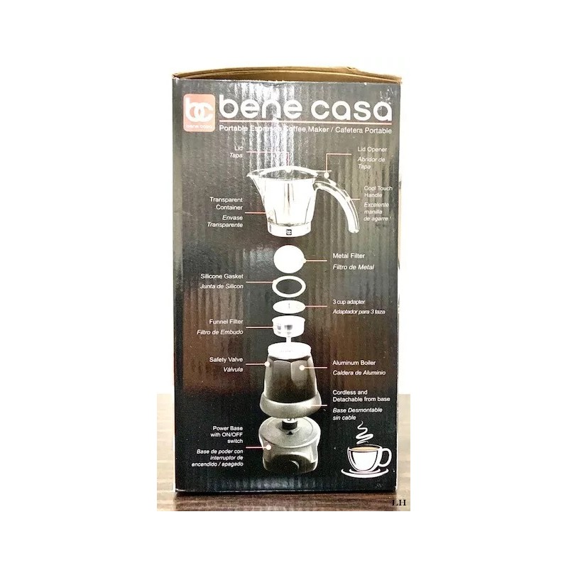 Bene Casa ELECTRIC CUBAN ESPRE COFFEE MAKER-CAFETERA ELECTRICA CUBANA (