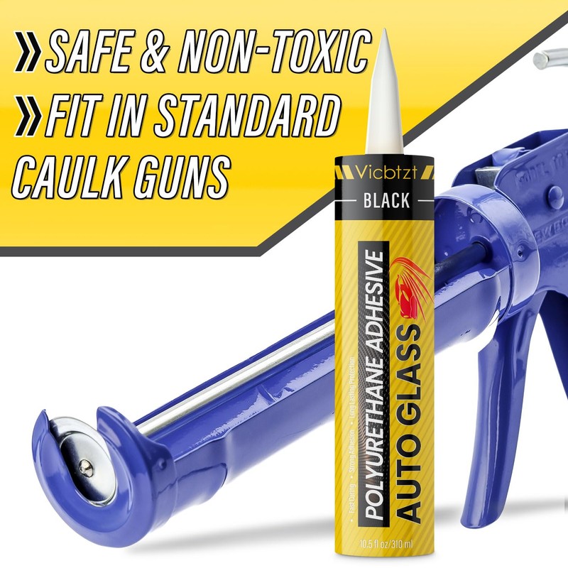 Polyurethane Windshield Sealant, High Bond Strength Windshield Adhesive Black with