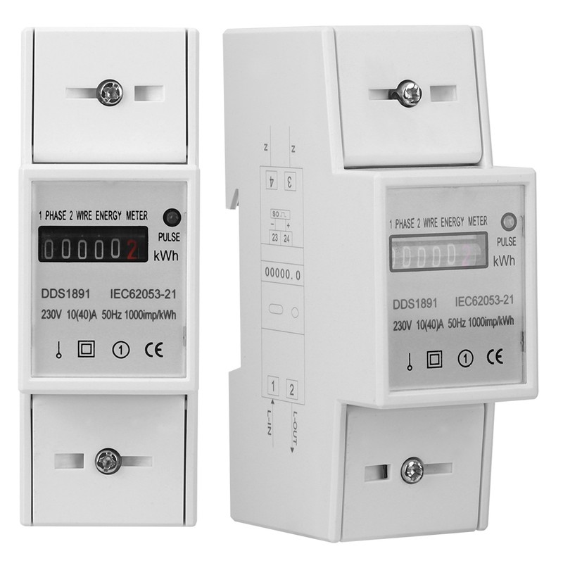 Single Phase Meter DDS1891 High Accuracy 2P Counter Rail Energy
