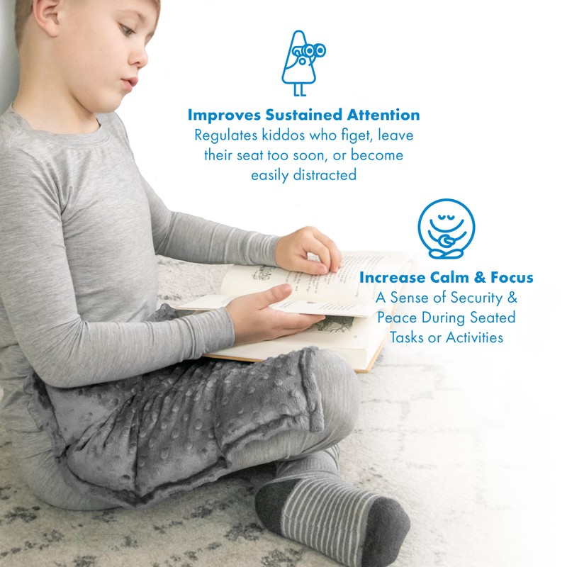 Harkla Weighted Lap Pad for Kids (Grey)