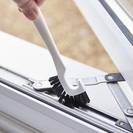 Universal Double-Ended Track Cleaning Brush - Ideal for Window & Door Frames