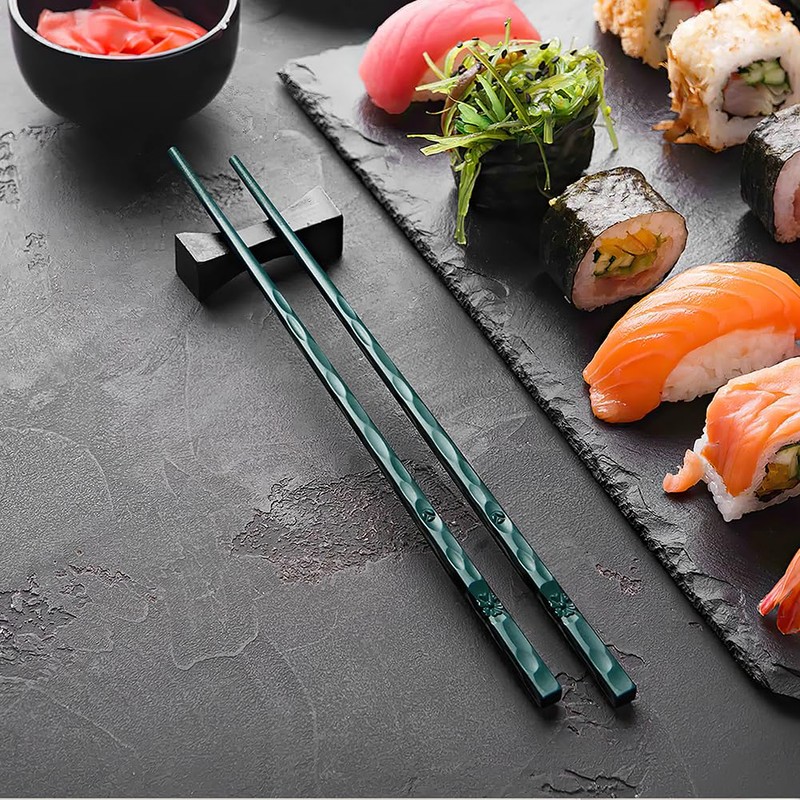 Chopsticks, Reusable Fiberglass Chopsticks for Gift, 5 Pairs Japanese Chinese