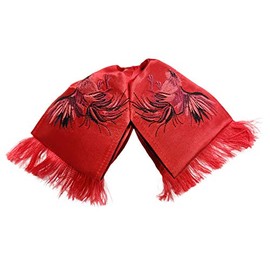 Men Charro Bow Tie Moño Charro Bordado para Hombre Multiple Colors Made in USA (Red 1)