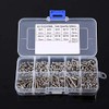 340pcs Tornillos Tuercas Pernos M3 Tornillos Tornillos de Acero Inoxidable