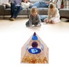Constellation Pyramid Stone for Positive Energy Reduce Stress Chakra Resin
