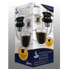 Java Concepts Pour Over Filter and 2 Double-Wall Glass, Black