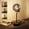 HYMELA 3-Way DimmableTable Lamp for Living Room with USB A+C