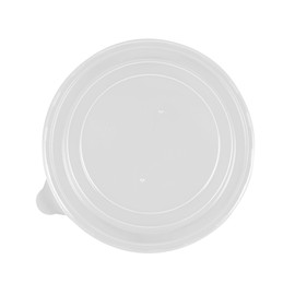 Restaurantware Plastic Lids, Pack of 25 Round Clear Lids for Bowls and Cups, Plastic Covers for Bowls and Containers of 12 and 18 Ounces, Vented, Durable, and Stackable Design