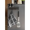 WENKO Ima Magnetic Hook Rack with Shelf, Metal with 4