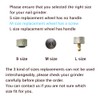 Casifor 2 Pack Dog Nail Grinder Wheel Replacements, Painless &