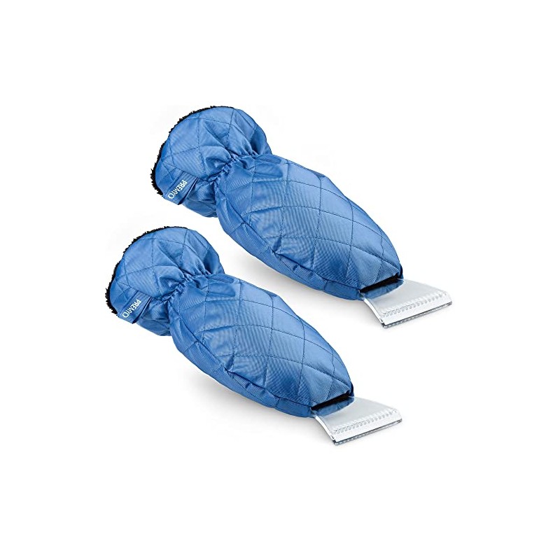 PREMYO 2 Pack Ice Scraper Lined with Glove - Ice
