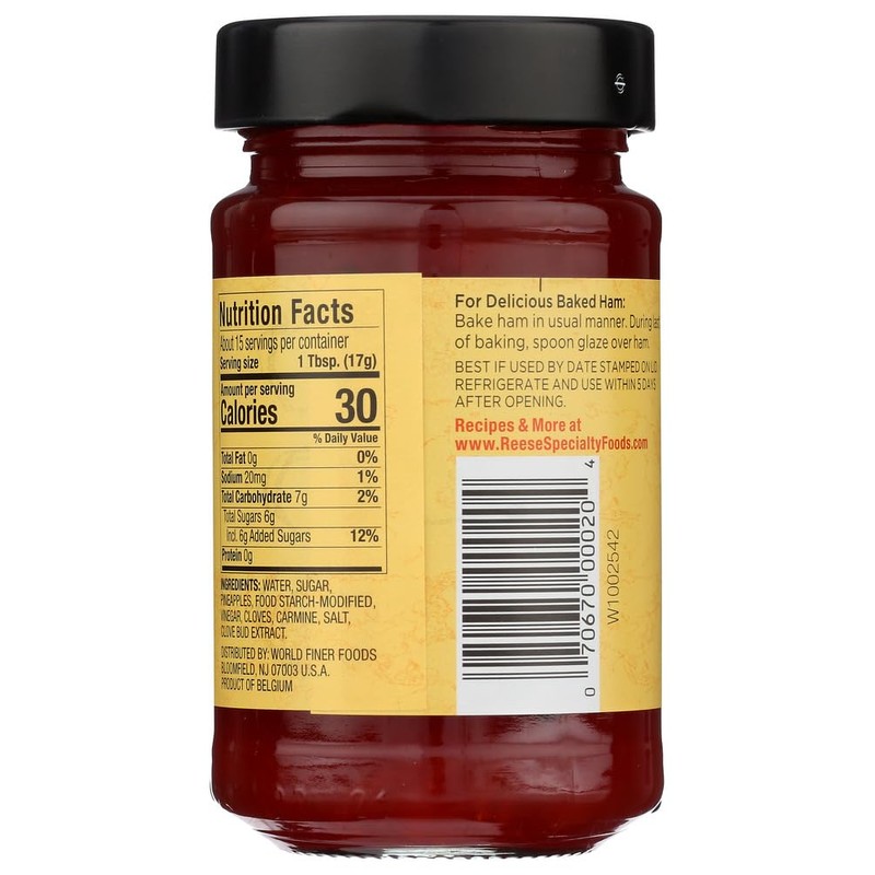 Reese Glaze, Ham, Jar, 9-Ounce (Pack of 6)