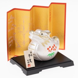 Seto Pottery Sha 2024 Zodiac Figurine Figurine Compact Dragon Dragon Tatsu New Year Decoration Lucky Fortune Rhinestone Shoho Kiln 154