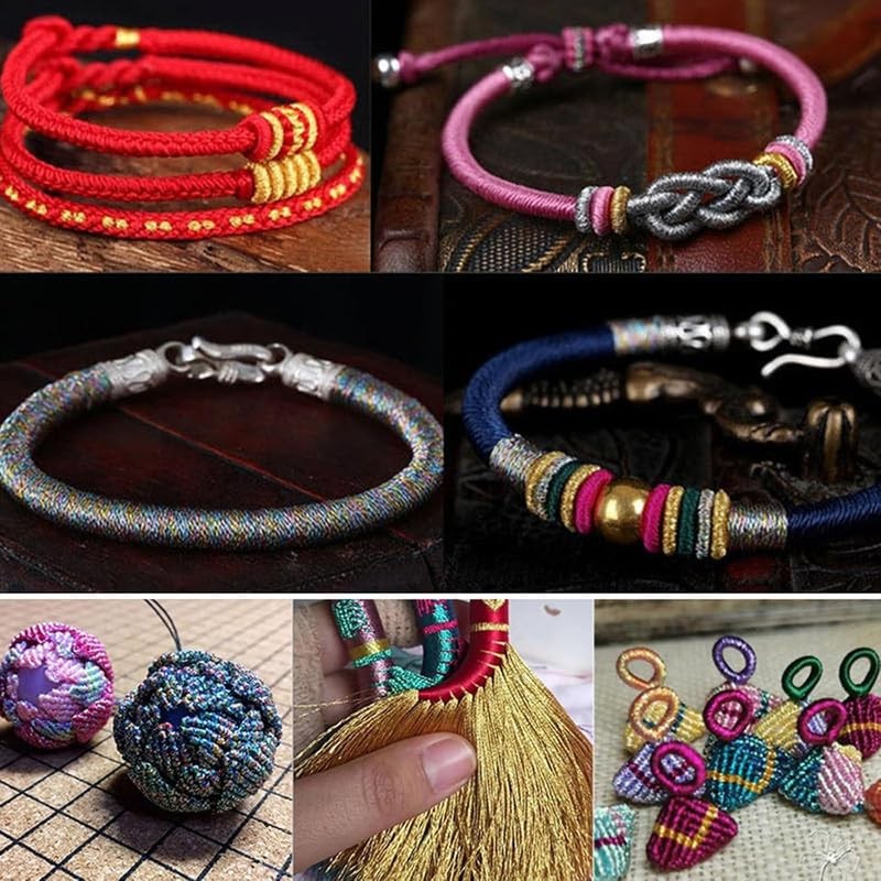 2200M Metallic Embroidery Thread Iridescent Glitter Polyester Sewing Thread for