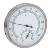 Aqur2020 Stainless Steel Sauna Room Thermometer Hygrometer Steam Room Thermometer
