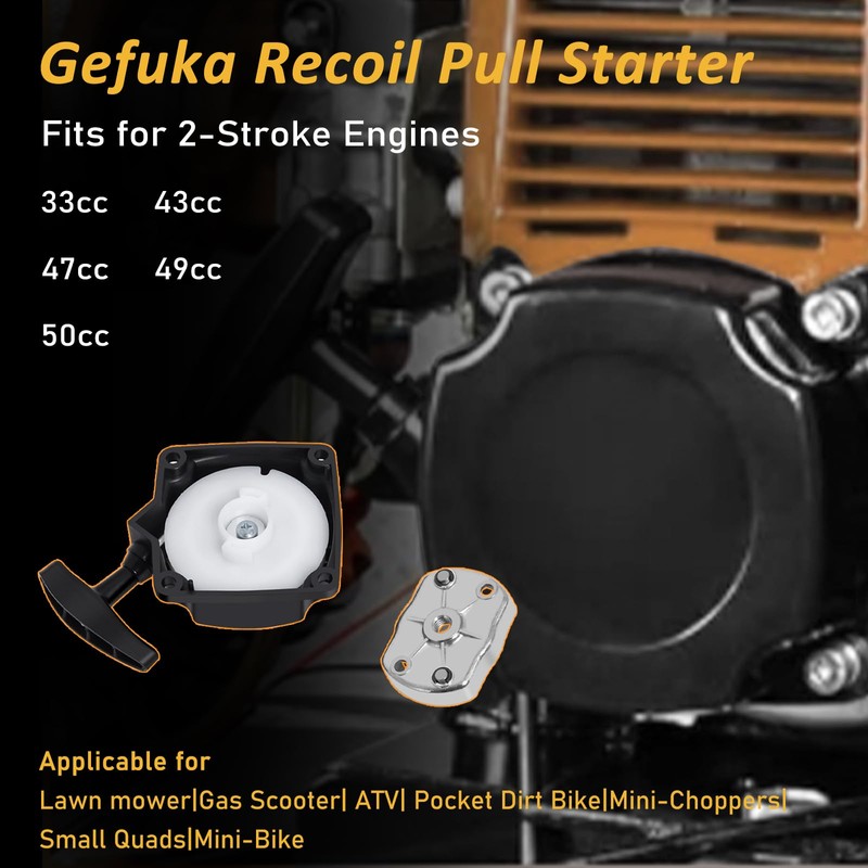 Gekufa 33cc Recoil Pull Start Starter for Compatible with ATVs