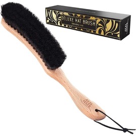 Atzi Hats Hat Brush Clothes Brush for Suits Lint Brush Felt Cowboy Hat Cleaner Suit Brush Laundress Lint Roller Wool Cashmere Velvet Furniture Pet Hair Cleaning Kit 100% Horsehair Bristle - 20 Pack