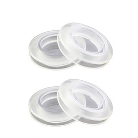 ZHYOHEN 2 Sets 2 Inch Clear Silicone Thickened Hole Ring Plugs Patio Sunshade Hole Ring Outdoor Flower Chart Table Hole Cover Suitable for Stabilising Patio Umbrellas