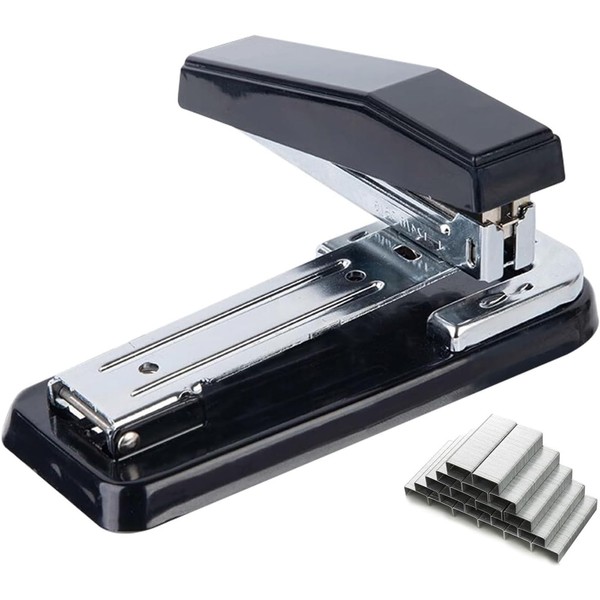 KALOLINNA Medium Stapler, Rotate, 50 Pieces, 12 Needles, 1000 Needles,
