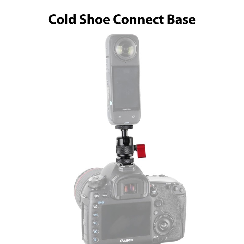 HSU Aluminum Alloy Cold Shoe Adapter for Action Cameras, Angle