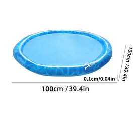 ALL FOR PAWS 39in Dog Splash Pad, Anti-Slip Splash Pad for Dogs, 0.58mm Thickened Splash Sprinkler Pad, Summer Outdoor Water Toys Easy Setup with 1/2'' Garden Hose, Adjustable Spray Height