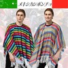 Frog Flag Mexican Ethnic Wear Mexican Poncho Cloak Unisex Rainbow