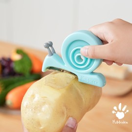 Kibbidea 2-Piece Children's Peeler Set, Kitchen Peeler, Fruit Peeler, Universal Peeler with Stainless Steel, Vegetable Peeler, Asparagus Peeler, Children's Peeler