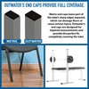 Outwater Plastic 1-1/2" x 3" Rectangular Insert End Caps for